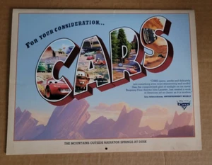 Disney / Pixar CARS Calendar - For Your Consideration... (2006) - Picture 1 of 6