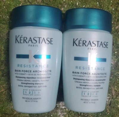 KERASTASE RESISTANCE BAIN FORCE ARCHITECTE 2.7 盎司旅行装。 4 × 45 美元 DOL👈💯👌 — 第 1/2 张图片