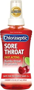 Chloraseptic Sore Throat Spray, Cherry Flavor, 6 fl oz - Picture 1 of 2