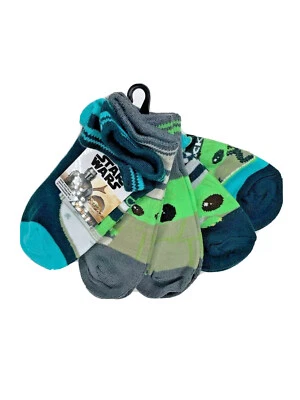 Star Wars Mandalorian 5 Pack No Show Calcetín Set Zapato Talla 10-4 Baby Yoda Mediano Foto 1 de 4
