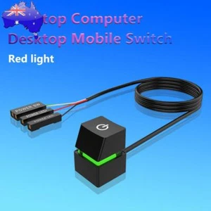 Desktop Computer Power Switch On/off Button 2m Extension Cord for pc Motherboard - Afbeelding 1 van 15