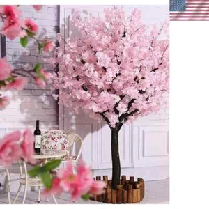 Artificial Cherry Blossom Trees Light Pink Tree Indoor Outdoor Home 5FT - Picture 1 of 7