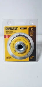 DeWalt DW4910 3" Knotted Cup Brush / Carbon Steel 5/8"-11 Arbor .020 - Picture 1 of 3