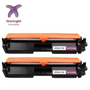 2 x Toner Cartridge CF217A 17A For HP LaserJet Pro M102 M102a M102w M130 M130nw - Picture 1 of 8