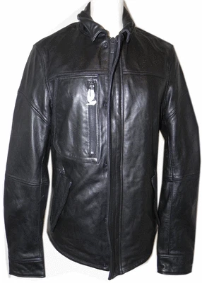 Chaqueta de cuero Rogue talla S Negro Piel de Cordero Motociclista Bombardero Bolsillos con Cremallera Foto 1 de 4