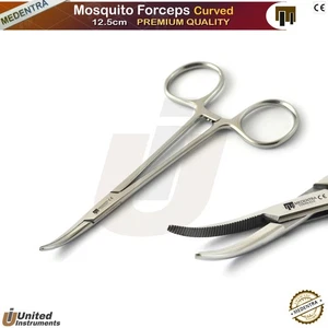 Dental Surgical Mosquito Clamp Forceps Curved Tissue Plier Medical Lab Tools NEW - Picture 1 of 2