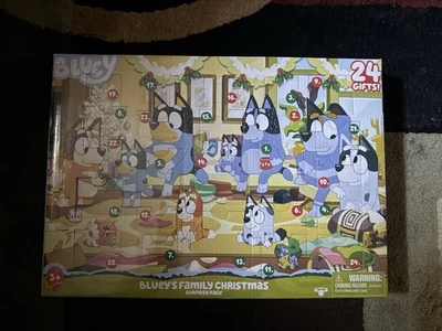 Bluey's Family Christmas Surprise Pack  Advent Calendar NIB - Image 1 of 4