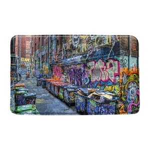 Colorful Graffiti Bath Mat Abstract Messy Design Art Hip Hop Street Graffiti ... - Bild 1 von 2