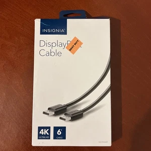 USB Display Port Cable form Insignia 4K Ultra HD 6ft Cable - Picture 1 of 2