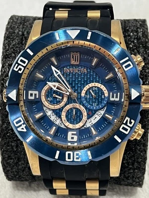 Invicta Jason Taylor 24169 розовое золото и синий 200 м силиконовый ремешок - Изображение 1 из 4