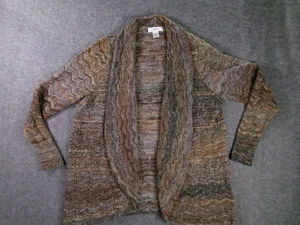 CJ Banks Strickjacke Damen 1X Schalkragen vorne offen Kapsel kuschelig Herbst Lagenlook - Bild 1 von 10