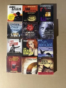 Lot of 12 MYSTERY & DETECTIVE Unabridged Audio Books on CD NEW - Picture 1 of 1