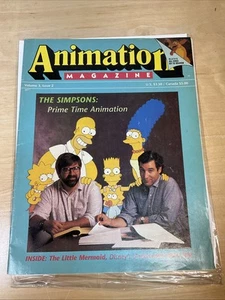 Animation Magazine Fall 1989 Rocky & Bullwinkle Simpsons Little Mermaid - Picture 1 of 11