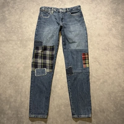 Polo Ralph Lauren Jeans Girls 16 Patchwork Astor Slim Boyfriend Denim - Image 1 of 4