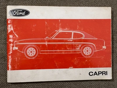 📘 Ford Capri Owner’s Handbook – Original 1972 Ford of Britain Manual Ref C8190 - Image 1 of 4