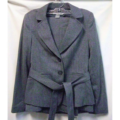 Ann Taylor 3 Piece Suit Set Jacket Skirt Pants Gray Lined Size 0 NWT MSRP $436 - Image 1 of 4