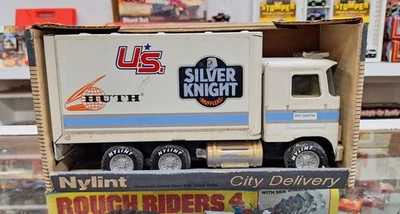 🚛 Vintage Nylint Silver Knight Muffler City Delivery Truck w/ Original Box - Image 1 of 4