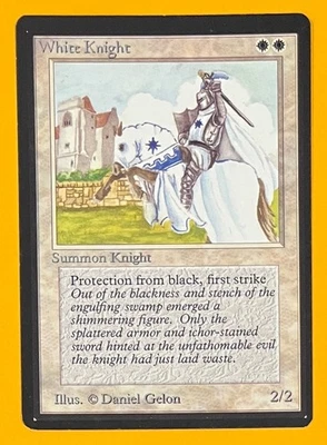 MTG WHITE KNIGHT Beta (OldManMTG 012-159) - Image 1 of 4