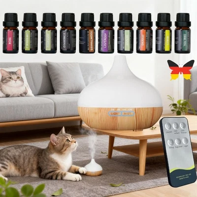 Umidificatore Ultrasuoni Diffusore Aromi Umidificatore Diffusore 14 Luce LED 500ml - Immagine 1 di 4