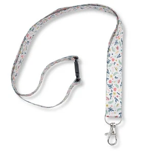 Avery Recycled Floral Pre-Printed Lanyard With 2Cm Wide Carabiner Pack 1 - R4828 - Afbeelding 1 van 1