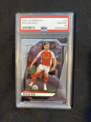 Declan Rice 2024-25 Panini Prizm Premier League #22 PSA 10 - Image 1 of 2