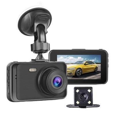 1080P Hd Dual Lens Driving Recorder With Motion Detection 3 Inch glass,plastic V - Image 1 of 4