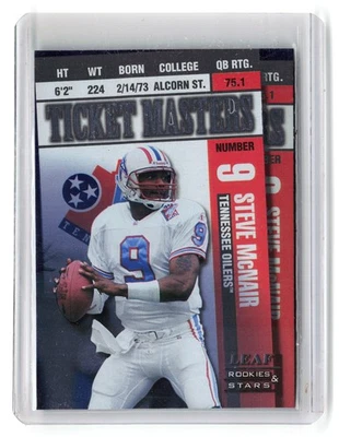 1998 Leaf Rookies & Stars Ticket Masters Эдди Джордж Стив Макнейр No5 /2500 - Изображение 1 из 2