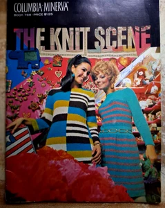 Vintage Strickkleid 60er Jahre Hippie Groovy Chick Muster The Knit Scene - Bild 1 von 5