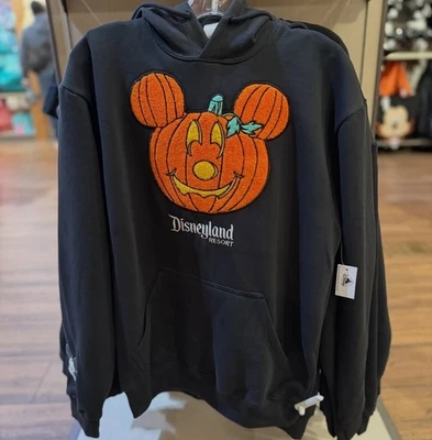 DisneyParks Disneyland 2025 Halloween MickeyMouse Calabaza Sudadera con Capucha Talla Mediana Nueva con Etiquetas Foto 1 de 4
