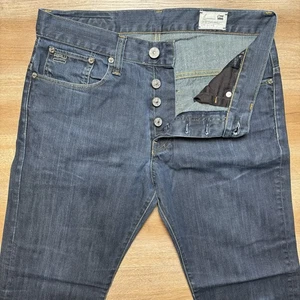 G Star RAW Jeans Men 32x30 Blue 3301 Straight Leg Denim Dark Wash Casual Pants - Picture 1 of 10