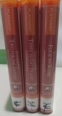 Playaway All In One Audio Book Janet Evanovich Two Dough Three Money Four Score Foto 1 de 4