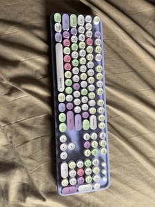 Ubotie SWEET Wireless Keyboard Round Circle Keys Soft Touch - Picture 1 of 5