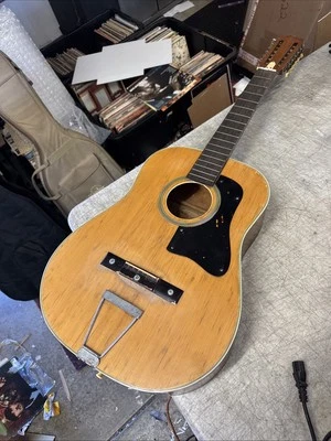 Vintage 1960 Kawai Teisco Slot Headstock 12-string Acoustic Guitar Japan LUTHIER - Image 1 of 4