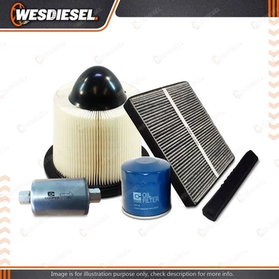 Wesfil Oil Air Fuel Cabin Filter Service Kit fits Ford Falcon FPV BA BF 5.4L - image 1 of 2
