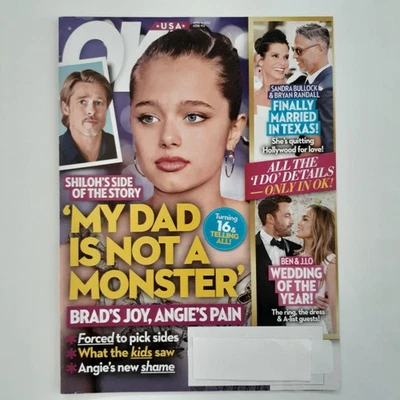 OK! Magazine April 2022 Issue 14 Brad Pitt Angelina Jolie Story USA - Image 1 of 2