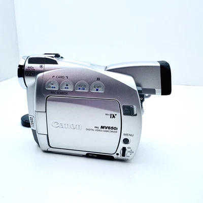 Canon MV 650i Digital Video Camcorder with 22x Optical Zoom no battery TESTED  - Image 1 of 4