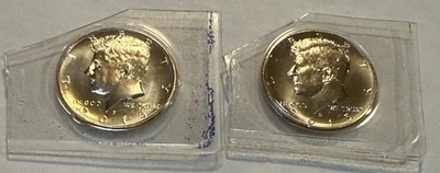 2015 P&D BU Kennedy half dollars from uncirculated MINT SET exact coins shown #3 - Image 1 of 2