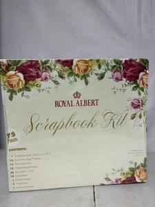 Vtg Royal Albert Scrapbook kit, Old Country Rose, 75 pieces,paper crafting - Bild 1 von 9