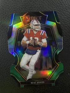 Mac Jones 2022 Select Black And Green Premier Level Die Cut Prizm - Picture 1 of 2
