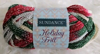 Hilo de volantes Sundance Holiday ROJO, VERDE, NATURAL, 100 g 32 yardas Foto 1 de 4