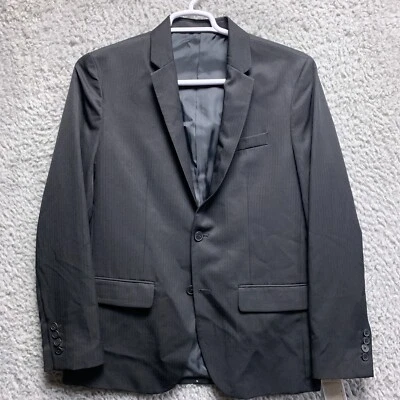 Kenneth Cole New York Mens Sz Medium 42R Suit Blazer Jacket Black 2 Button - Image 1 of 4