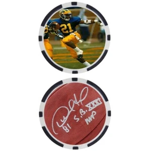 Desmond Howard Michigan State College Football Hall of Fame Chip - FIRMATO - Foto 1 di 2