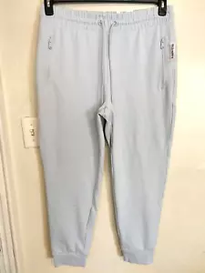 Old Navy Womens Jogger Sweatpants L Blue Dynamic Fleece High-Rise Zip Pockets - Picture 1 of 7
