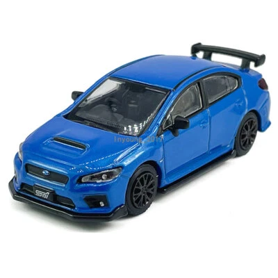 1/64 2016 Subaru WRX STI S207 modelo de coche diecast coches de juguete juguetes para niños azul Foto 1 de 4