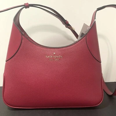Kate Spade Aster Leather Crossbody Shoulder Bag In Cranberry K4677 New - Image 1 of 4