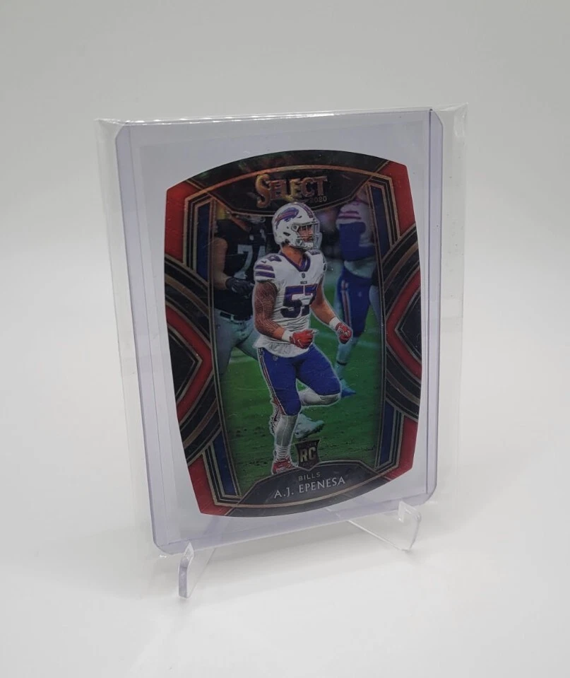 A.J EPENESA 2020 Panini Select Club Level Red Holo Prizm Die Cut Rookie BUFFALO - Image 1 of 1