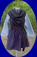 Renaissance Men's Tunic - Larp Sca L-Xl 2 Tone Blue