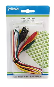 Clips de cocodrilo aislados multicolores 22" de largo 22 AWG 5 - PHIL SA44 - Imagen 1 de 3