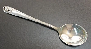 International Sterling Spring Glory Cream Soup Spoon - Picture 1 of 1