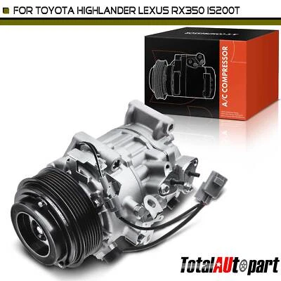Compressor AC com embreagem para Toyota Highlander 14-16 Lexus RX350 IS200t GS300 - Imagem 1 de 4